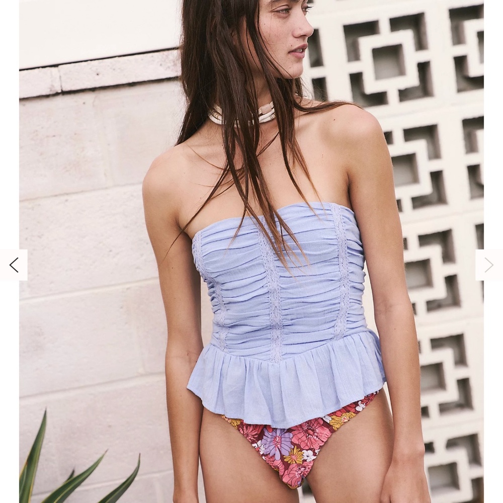 Free People NWOT Fun in the Sun Tube Top XL